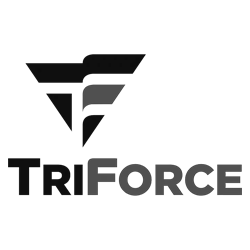 Tri Force Logo BW