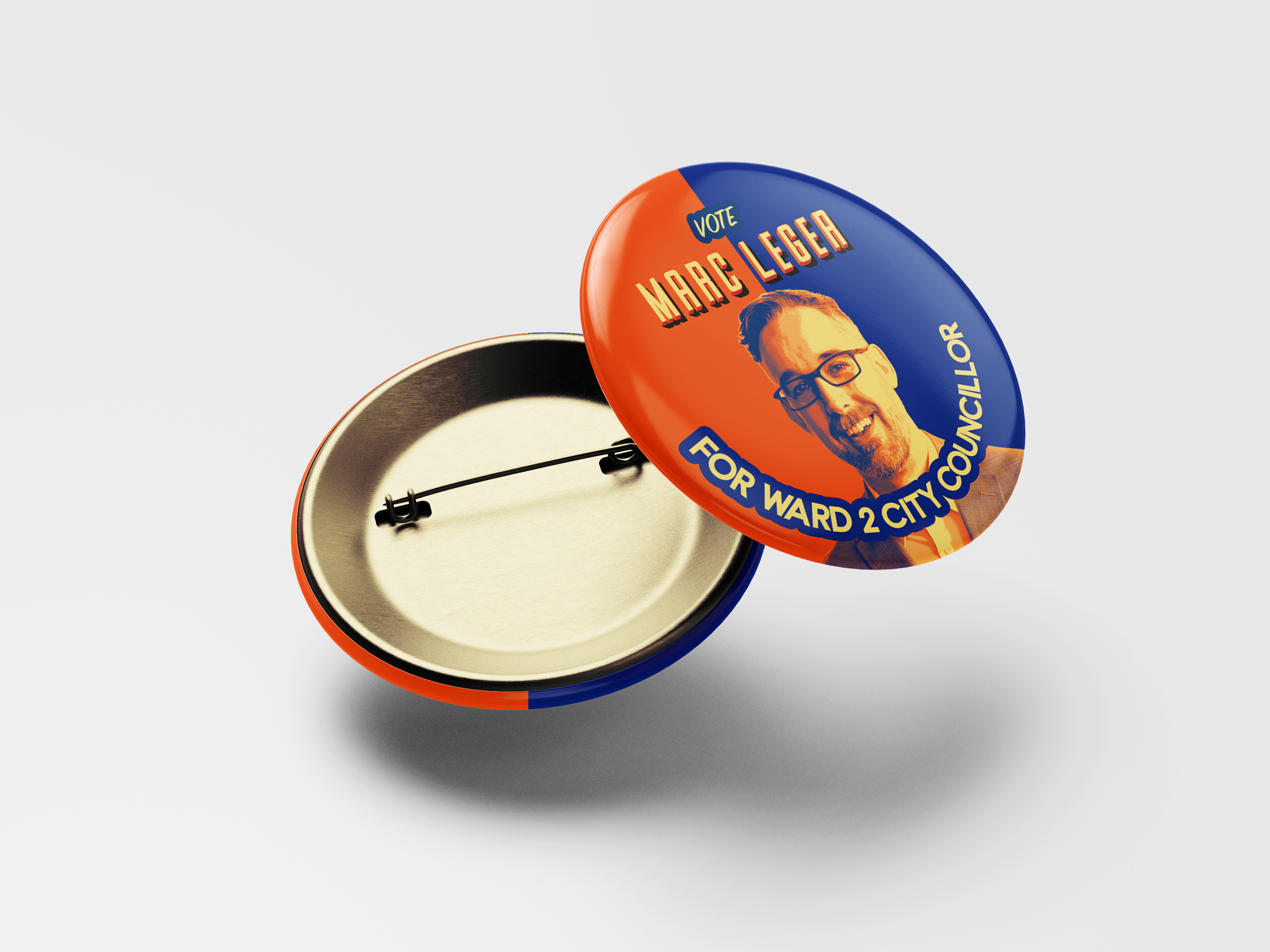 Marc Léger campaign button