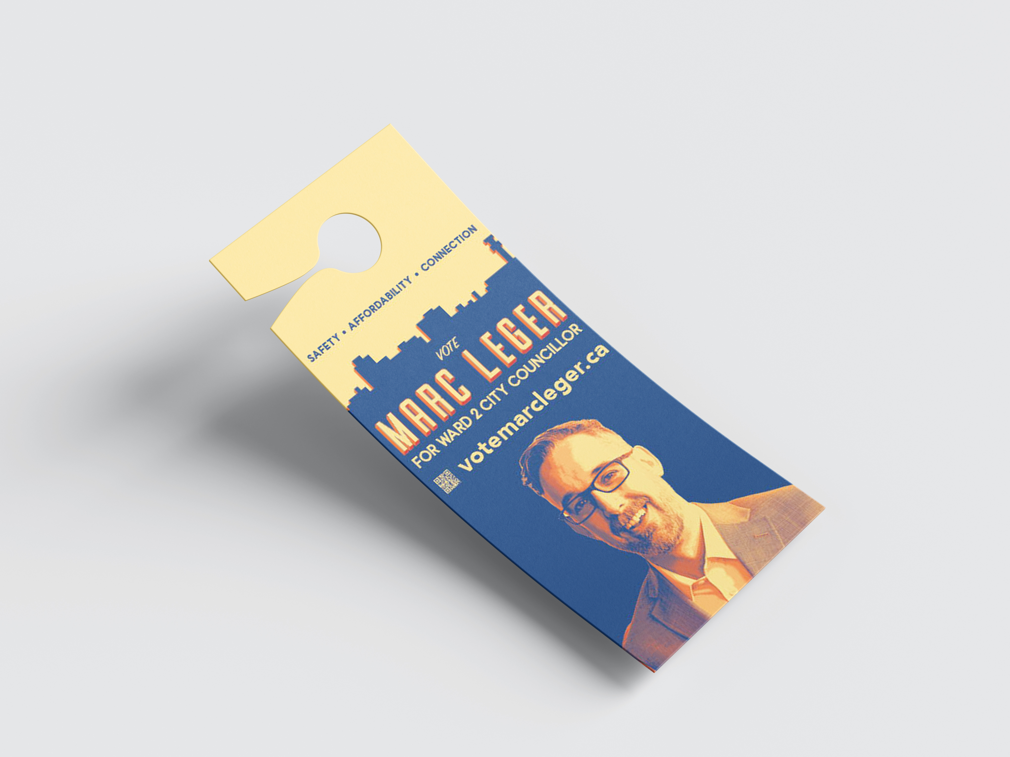 Marc Léger campaign door hanger